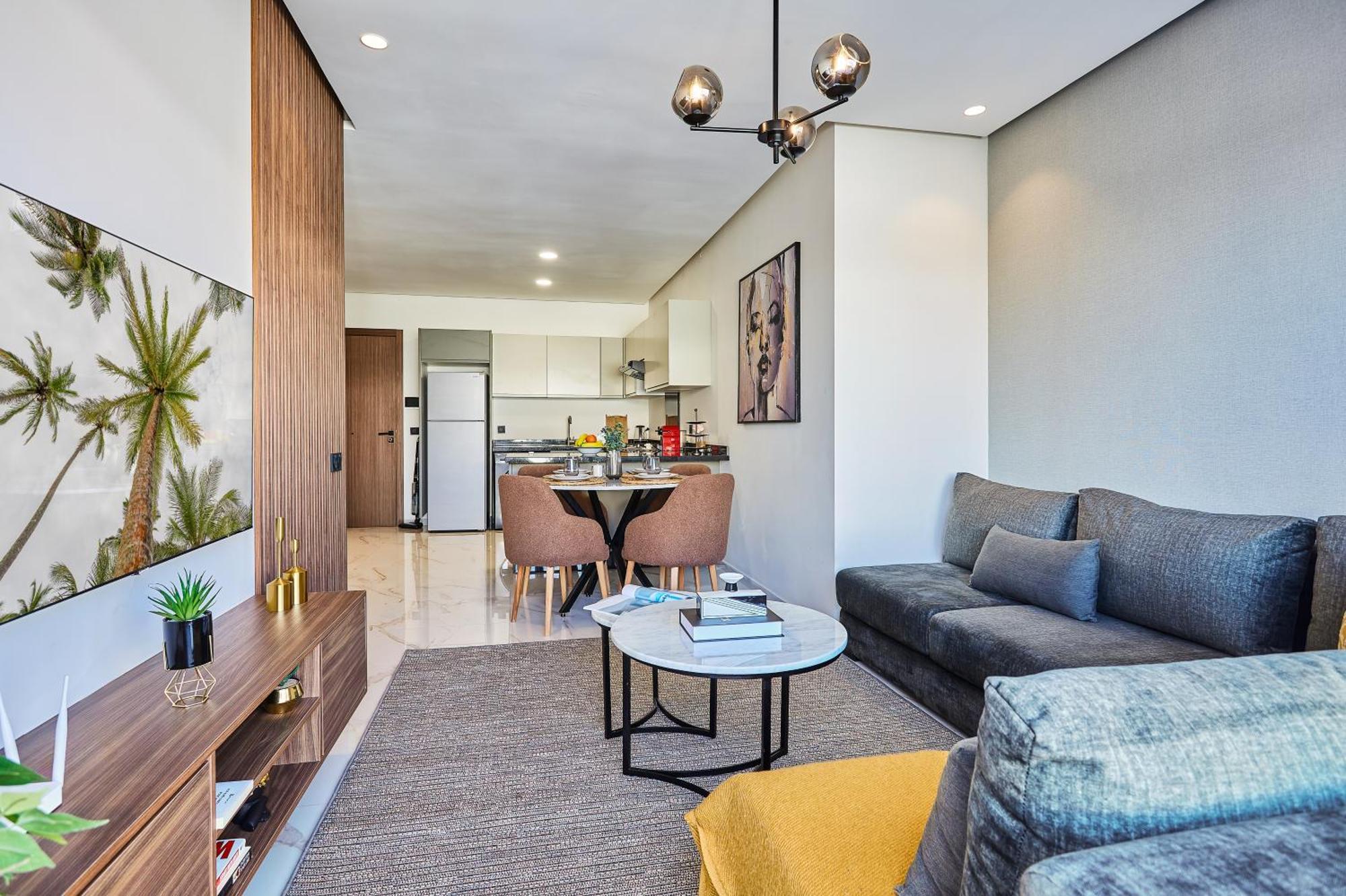 Апартаменты Sleek And Modern 2-Bed Unit In Downtown Casa Касабланка Экстерьер фото